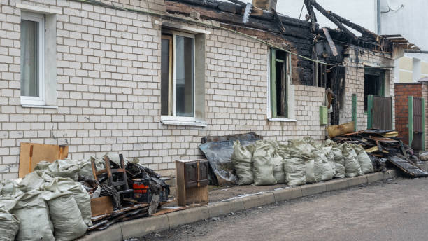 Professional Fire Damage Removal technician working in Carrollton, TX